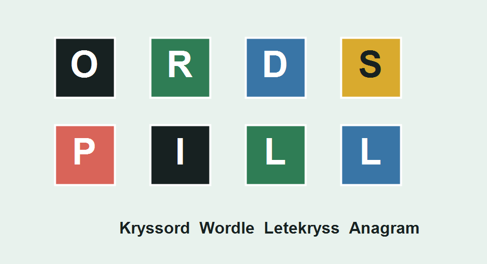 Bokstavbrikker for kryssord, Ordjakt, letekryss og anagram